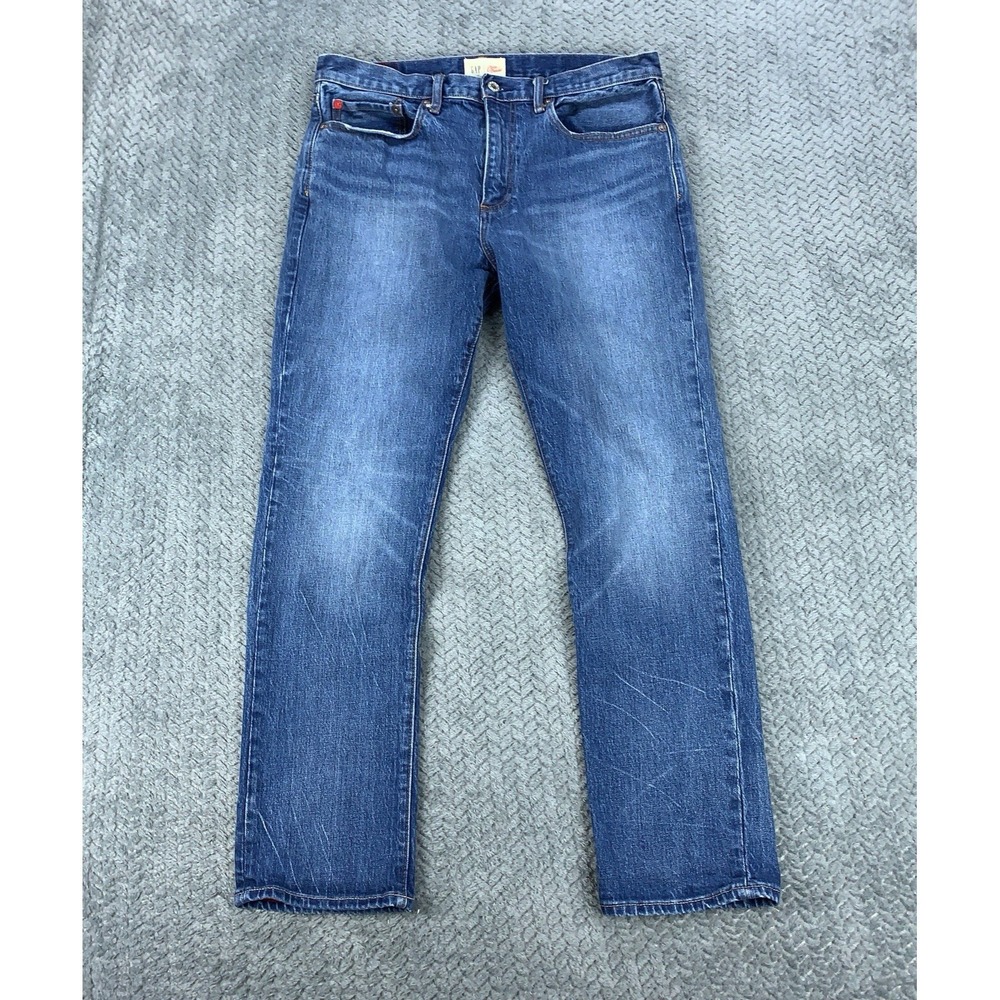 Gap Cone Denim Jeans Men's 32x30 (Fits 33x29) Blue Slim Redline Faded Whiskers